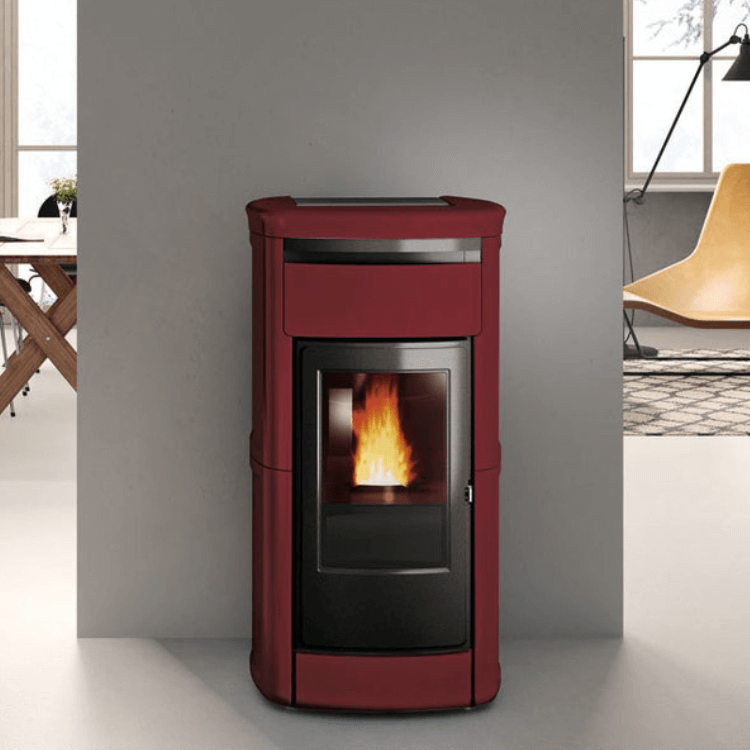 Edilkamin CV pelletkachel Kira 2 H up bordeaux