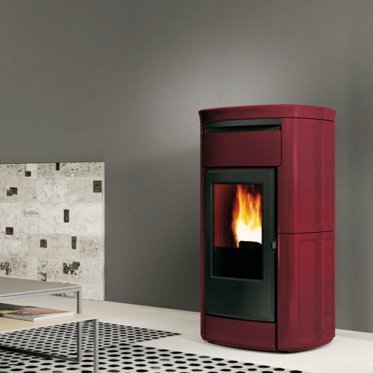 Edilkamin pelletkachel Kira2 evo bordeaux