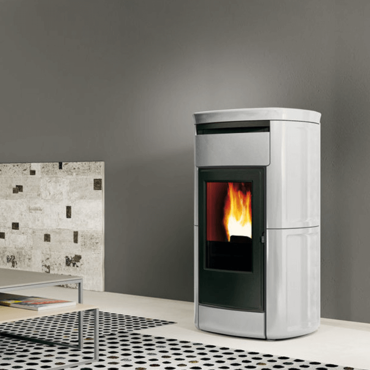 Edilkamin pelletkachel Kira2 evo wit creme