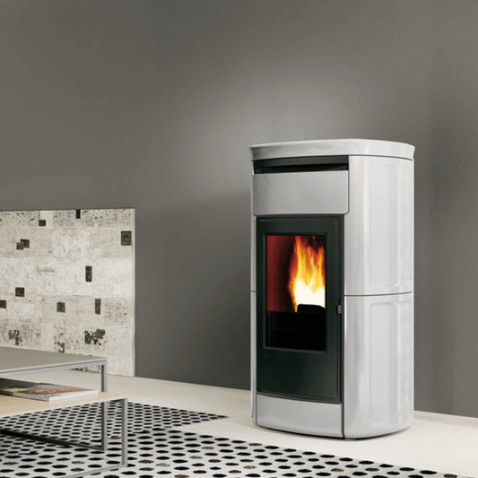 Edilkamin pelletkachel Kira2 evo wit creme
