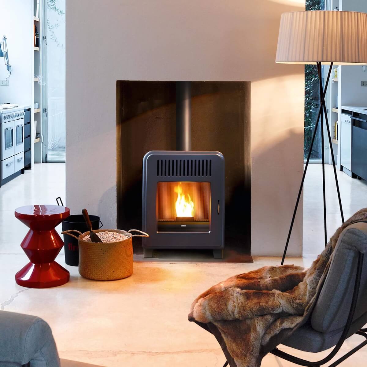 MCZ Cute in huiskamer setting - Ron's Warmte