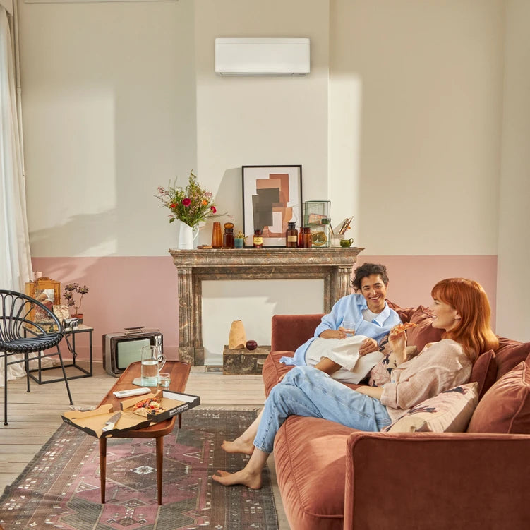 Daikin Stylish airco (wit) in eetkamer