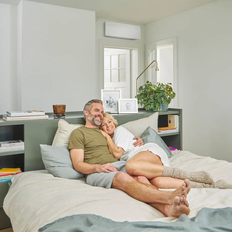 Daikin airco wit in slaapkamer